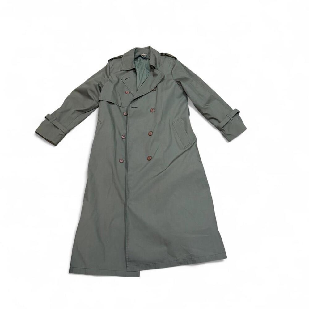 Olive green London Fog trench coat